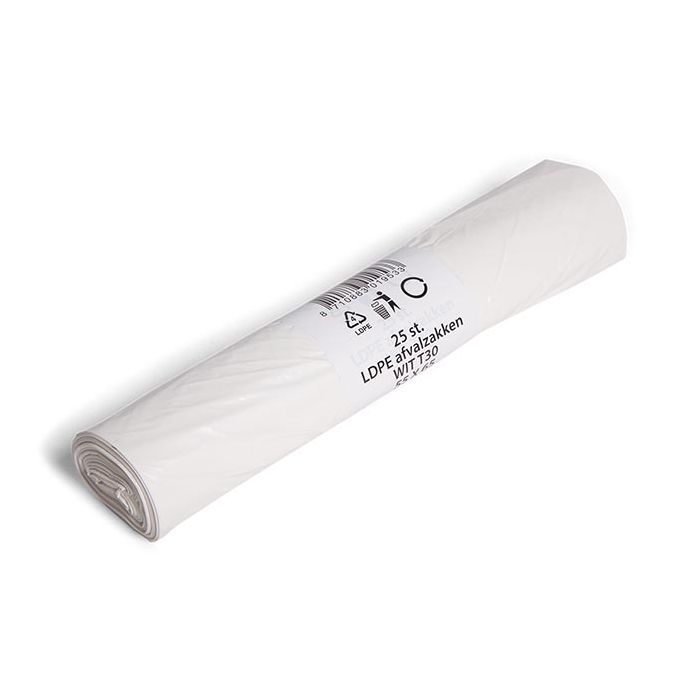 160032 Powersterko afvalzak T40 wit 50x80cm