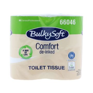 Bulkysoft Toiletpapier Comfort 400 wit 2-lgs
