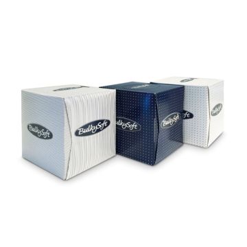 Bulkysoft facial tissue cube