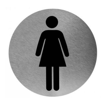 pictogram_dames_rvs_rond_116mm