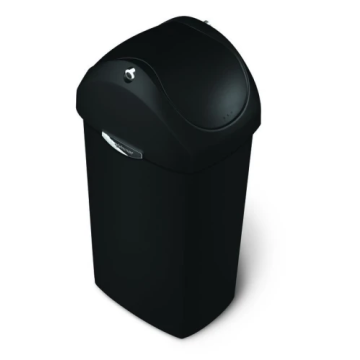 simplehuman_afvalbak_swing_zwart_40l