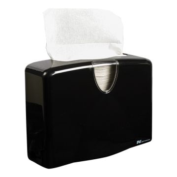 midnight_black_vouwhanddoek_tafeldispenser