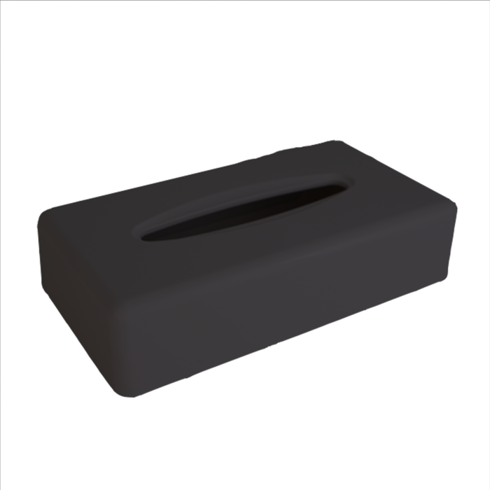 facial_tissue_dispenser_mat_zwart