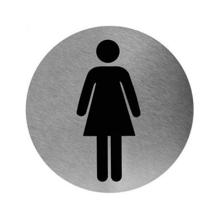 pictogram_dames_rvs_rond_116mm