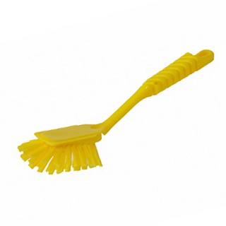 Hillbrush afwasborstel geel medium 27cm