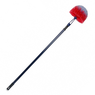 Ragebol met telesteel rood 97-163cm