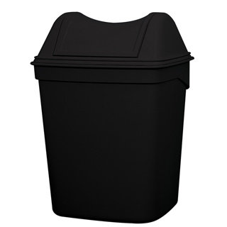Afvalbak zwart 8L
