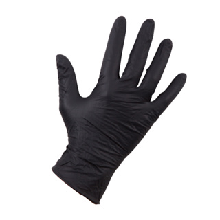 Handschoen nitril zwart ongepoederd XL
