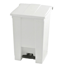 Afvalbak step-on classic container wit 45L