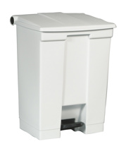Afvalbak step-on classic container wit 68L