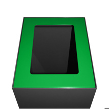 Top afvalbak modulair groen 60L